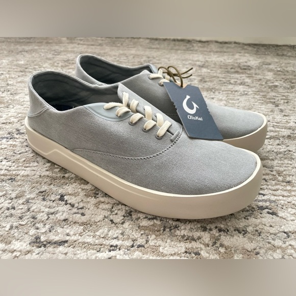 OluKai Mens Tradewind Sneaker Light Gray Convertible Casual Shoe 10.5 - Picture 3 of 10